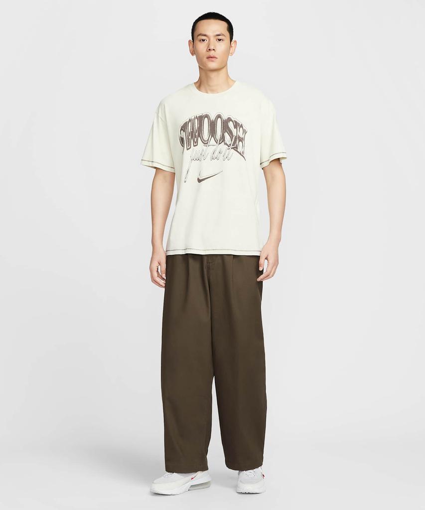 NIKE Life Wide Leg Pants M - Dark Hazel: Black / Ii0520-212