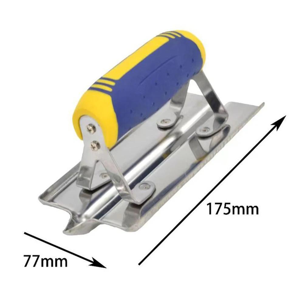 Concrete Hand Edger Stainless Steel Concrete Hand Edger Groover Tools Set Plaster Cement Finishing Wall Corner Plastering Tool