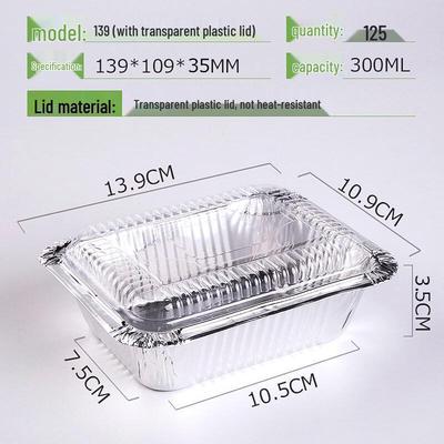 OEING Rectangular Aluminum Foil Disposable Food Containers