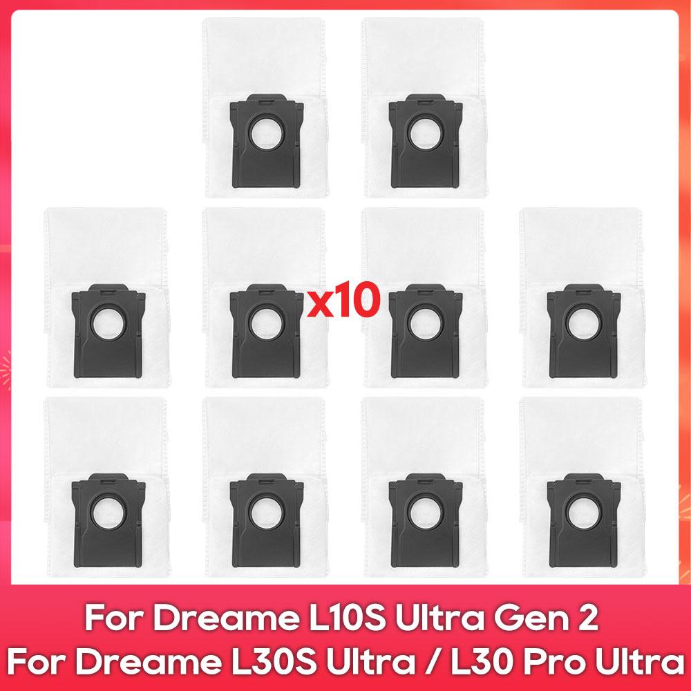 Compatible For ( Dreame L10S Ultra Gen 2, L30S Ultra, L30 Pro Ultra ) Parts Accessories Main Side Brush Filter Mop Rag Dust Bag