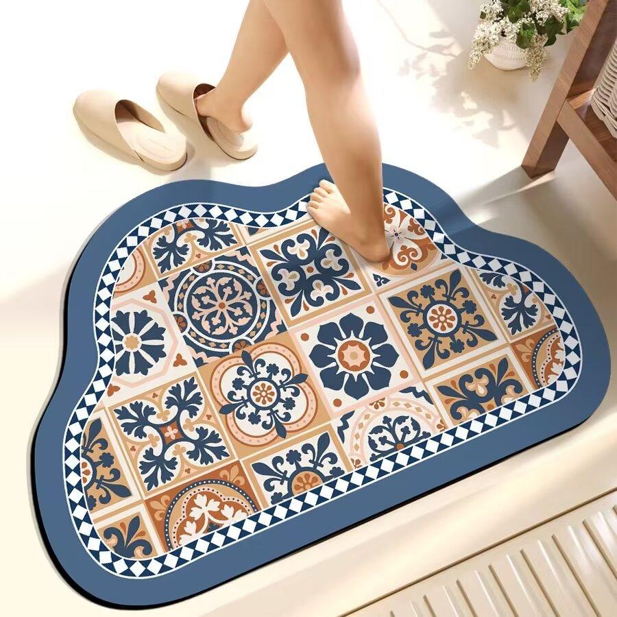 Diatom Mud Foot Pad, Fast Drying, Anti Slip, Absorbent, Easy To Cut, Easy To Care for Bathroom Entrance Door