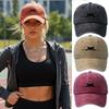 Fashion Cartoon Cat Embroidery Baseball Cap Visor Washed Cotton Peaked Cap Adjustable Sunscreen Hats For Man Women