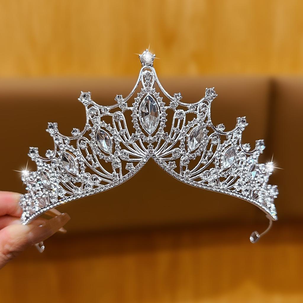 1 large crown fashionable temperament crown headband sweet wind hair accessory suitable for performances and birthdays
