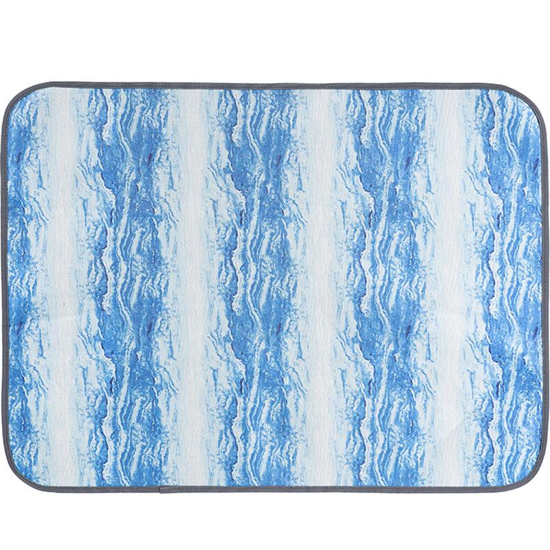 

Складной большой охлаждающий летний прохладный коврик для домашних животных, одеяло для собак и кошек, холодная кровать, можно стирать S синий