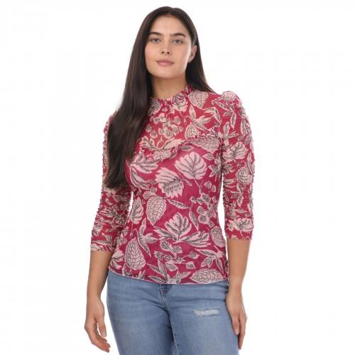 Ted Baker Womens/Ladies Izabelo Leaves Mesh Frill Top