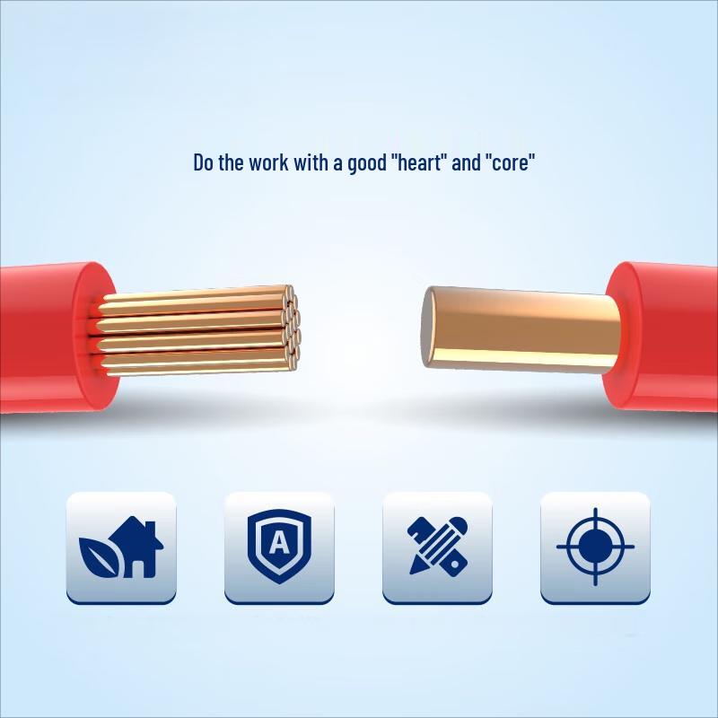Feihe WDZBN-BYJ 4mm² 105°C Halogen-Free Low Smoke Flame Retardant Solid Copper Wire