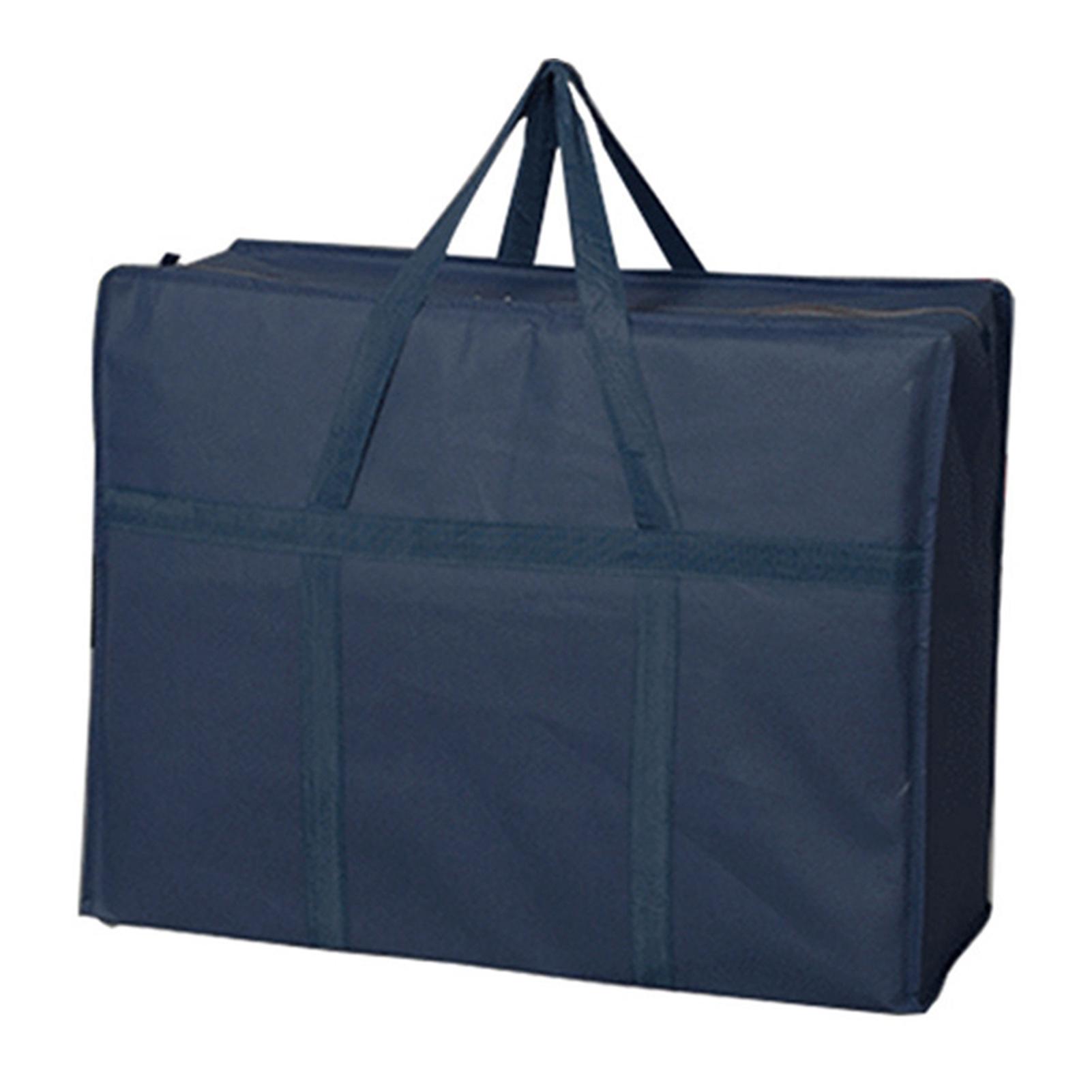 Многофункциональная большая сумка для хранения Портативная не тканая сумка для хранения одеял Extra Large темно-синий 4160₽