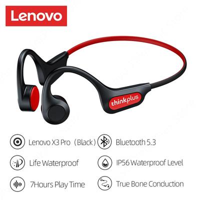 Lenovo X3 Pro Bone Conduction ausinės TWS Fone Bluetooth belaidės ausinės Vairavimas dviračių ausinės Sportinės bėgimo ausinės