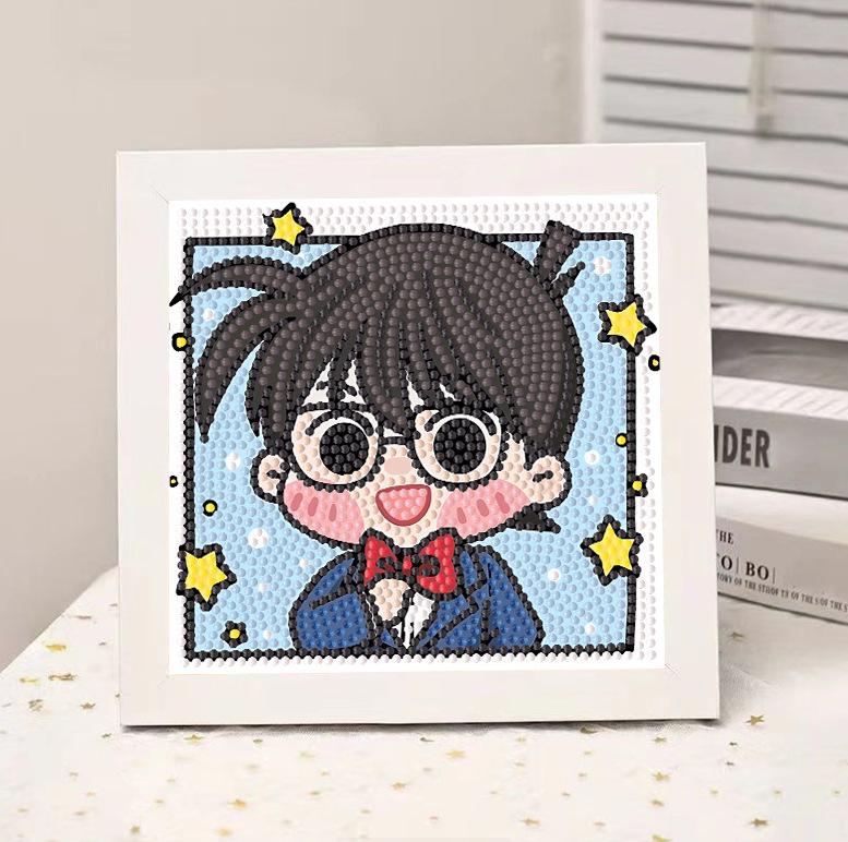 High-End Diamond Painting Diy Van Gogh Starry Sky Cat Creative Handmade Toy Table Decoration Diamond Painting With Frame