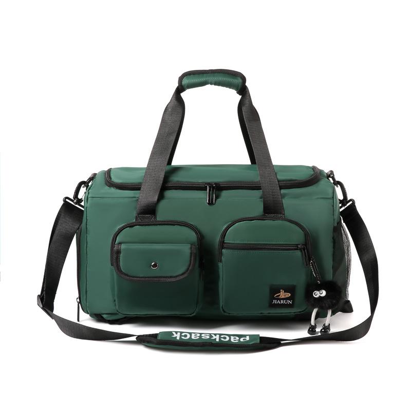 Fashion trend going out multi-pocket decompression portable travel bag wet and dry separation belt shoe compartment fitness bag can cover tie rod