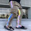 Mens Casual Jogger Cargo Pants Man Fashion Harem Pant Loose Trouser Streetwear Male Trend Pantalon Homme Reflective
