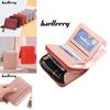 Womens Short Wallet Pu Leather Multicard Holder With Tassel Decoration For Daily Use
