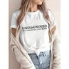 European Sizes Directional Women'S T-Shirt with Creative Letter Prints In Comfortable Colors