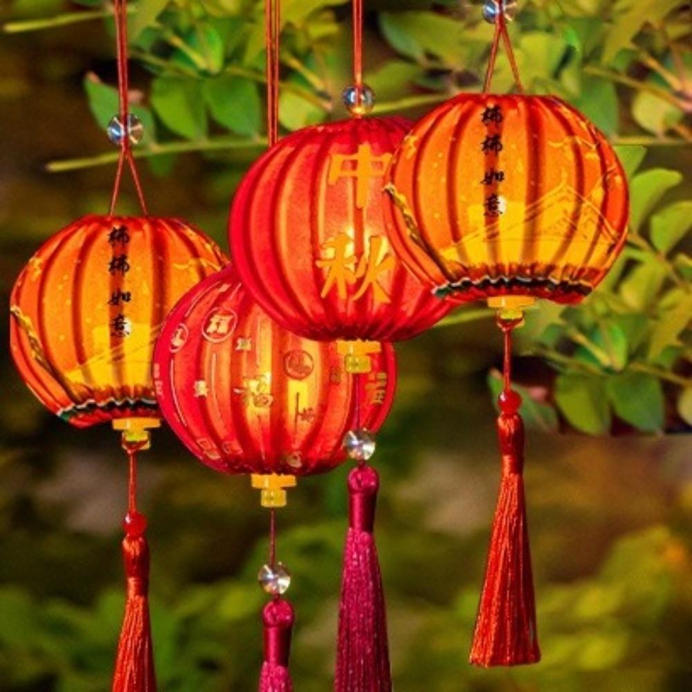 2026 Horse Year New Year Lantern Glowing Handmade DIY Handheld Lantern Small Lanterns with Tassel Lantern Hanging Ornament