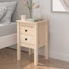 Day and Night - Day and Night Solid Pine Wood Bedside Table 40x35x61.5 Cm