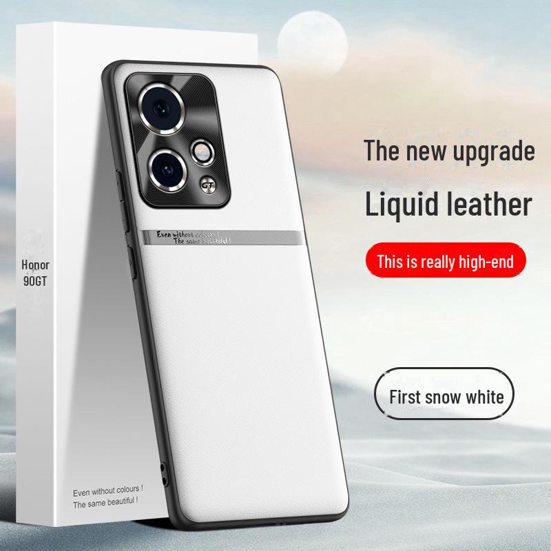 Etui ochronne z płynnej skóry dla Honor 90GT - Konstrukcja odporna na upadki i zabrudzenia