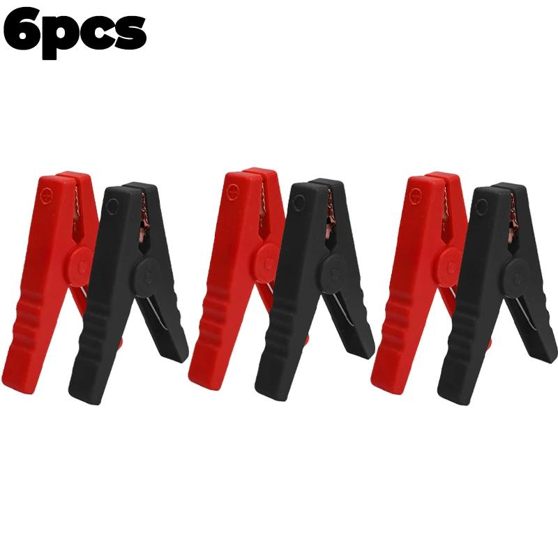 Red Black Charging Battery Cables Boost Clamps Insulating Alligator Clips Emergency Power Terminal Test Connectors Wholesale