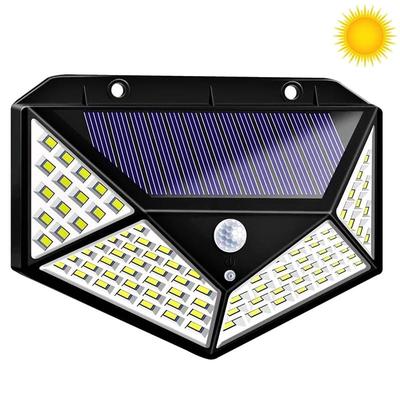 100 LED Solar Lamp with Motion and Twilight Sensor 600 Lumens 1800 mAh 3.2V Battery