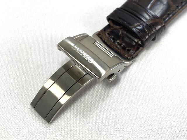 L0E5028J9 SEIKO Presage 20mm Leather Strap with Crocodile for and Shipped Via Nekoposu Small Parcel Buckle, Brown, SARX041/ 6R15-03N0 Others