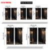 2 Stück 2D-Ebene Druck Vorhänge & Fensterdekoration Spukhaus Design Vielseitig Langlebig Polyester (ohne Stange) Geschenke für