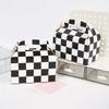 12pcs Checkered Gift Boxes with Handle Black and White Checker Racing Treat Boxes Folden Cardboard Boxes Race Car Theme Party Favors Boxe