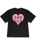 Funny Korean Letter Print T Shirt WOMEN Unisex Summer Casual Short Sleeve Loose Tee Harajuku Kawaii Heart Graphic Top