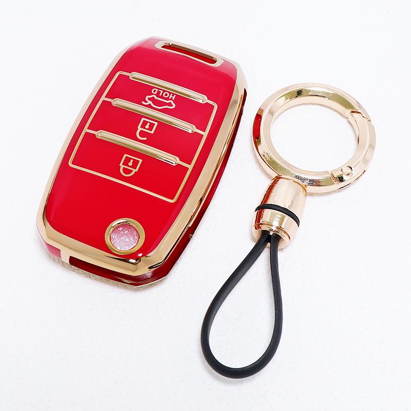 3 Buttons Shell Fob For Kia Soul Ceed Sorento Forte Stinger Cerato Rio 3 K2 K3 K4 K5 Sportege Picanto Optima Car Key Case Cover