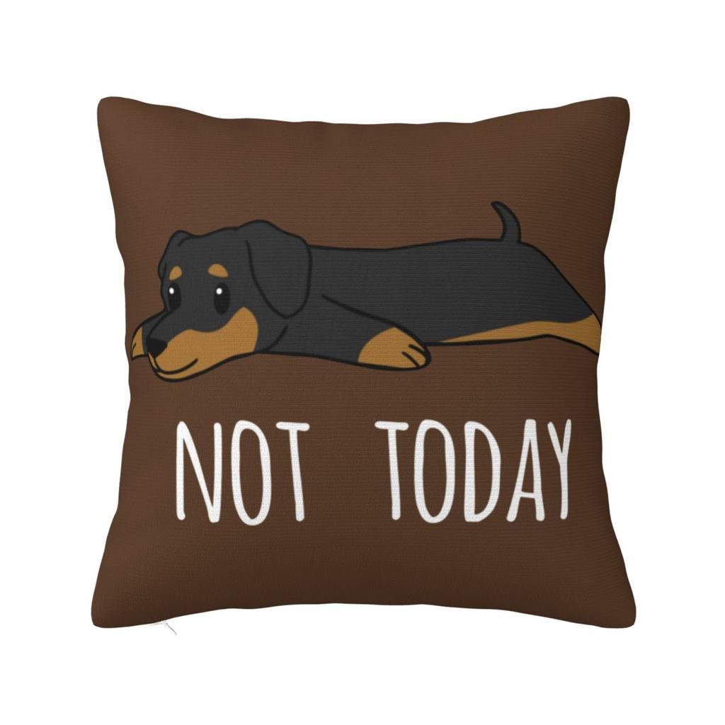 My Lovely Daschund Pillow Case Dachshund Wiener Sausage Doxie Dog Cushion Cover Awesome Zipper Decorative Pillowcover for Seat