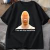 2024 Summer Personalized Street Ou Are My Sunshine Meme Pattern Women's T-shirt Summer Printed Short Sleeved T-shirt