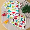 Summer 3D Print Children's Fashion Home Clothes Suit Boy Comfortable Joker Dinosaur Short-sleeved Girl Sweet Pink Shorts Suit