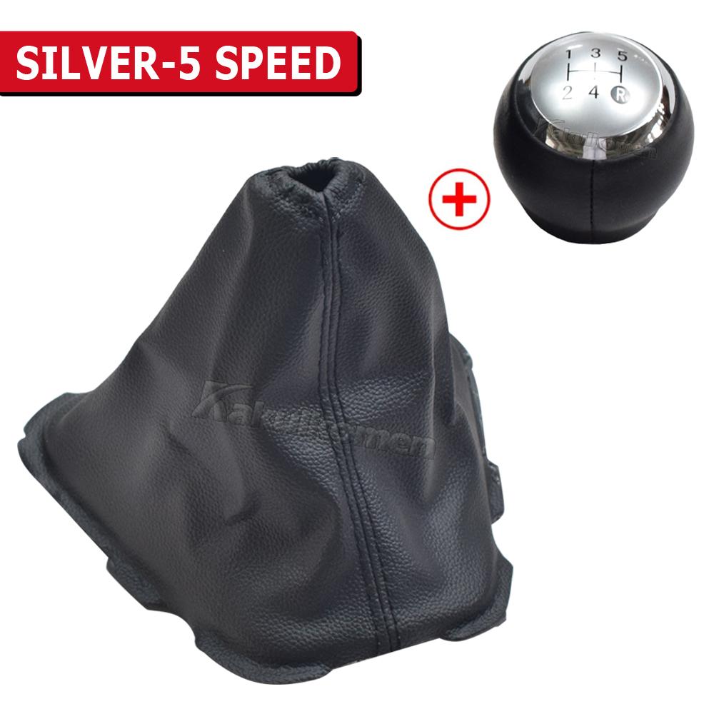 Manual 5/6 Speed Gear Shift Knob Lever Shifter Stick Handball PU Leather Cover For Toyota Auris 2007 2008 2009 2010 2011-2013