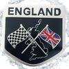 Union Jack Flag Emblem Sticker,England UK Flag Alloy Emblem Badge - Elizabeth II Anniversary