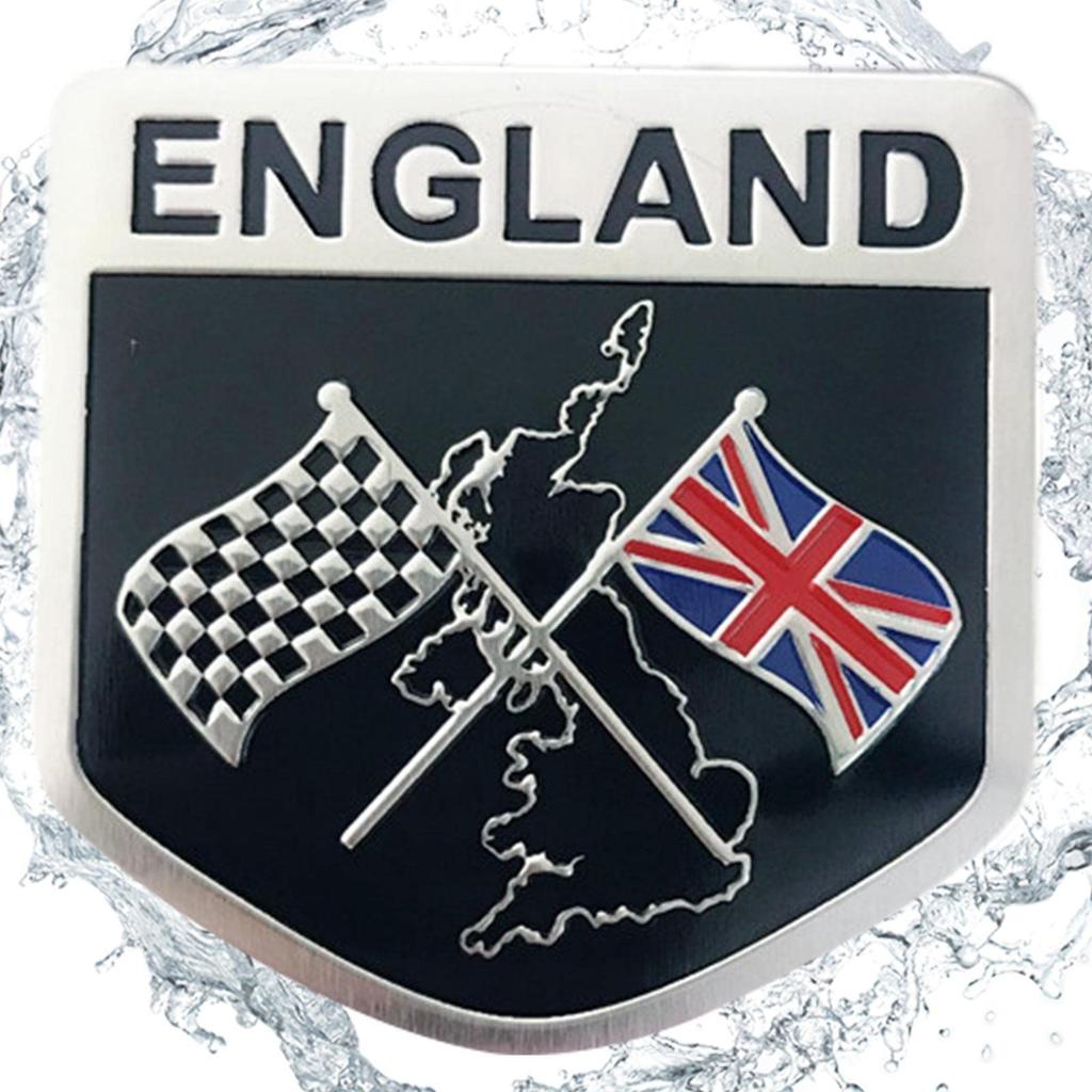 Union Jack Flag Emblem Sticker,England UK Flag Alloy Emblem Badge - Elizabeth II Anniversary