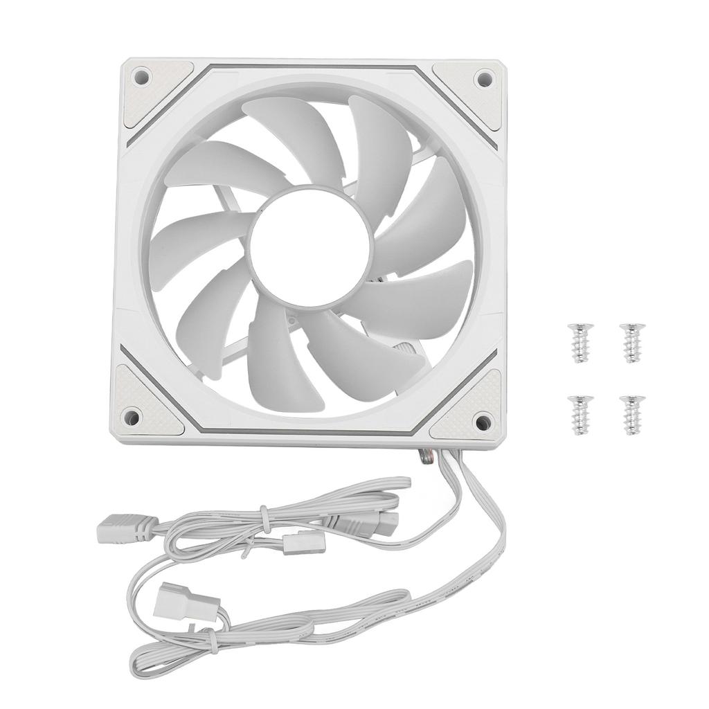 Computer Cooling Fan ARGB PWM Temperature Control High Airflow Silent Chassis Cooling Fan for CPU Cooler Computer Case