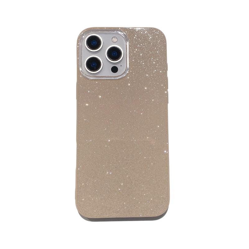 Korean glitter jelly solid color suitable for iPhone16Pro max Apple 17 mobile phone case 15/14 simple soft case