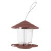 Bird Feeder Roof Hanging Bird Feeder Feeding Tool for Garden Yard Outdoor DecorationBrown