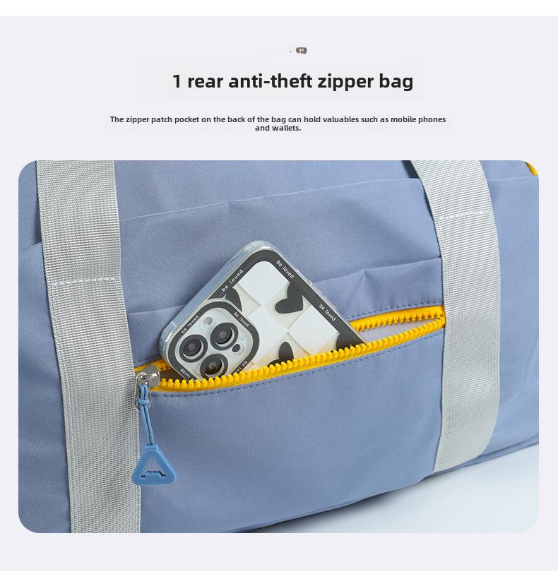 Sporty Travel Handbag with Wet/Dry Separation, Fitness & Swimming Bag, Crossbody Luggage with Shoe Compartment, Custom Logo Option