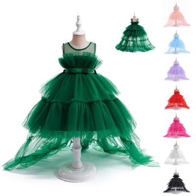 Girls' Mesh Puff Skirt Flower Girl Dress - Princess Formal Wedding Costume