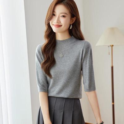Srcr Damen Camellia Kaschmirmischstrickoberteil