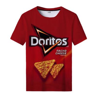 Snack Potato Chips 3D T Shirts Men Funny Cartoon T-shirt Casual Cool Streetwear Tshirt Couple Top Tee Male Oversized
