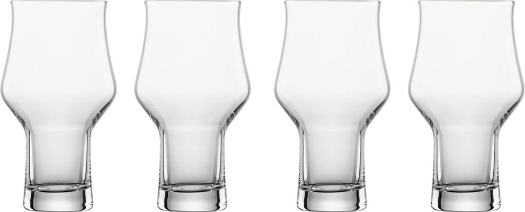 ZWIESEL GLAS Break-Resistant Beer Glasses, Beer Basic, for Stout Beer, 4-Piece Machine-Made Glass (l123650)