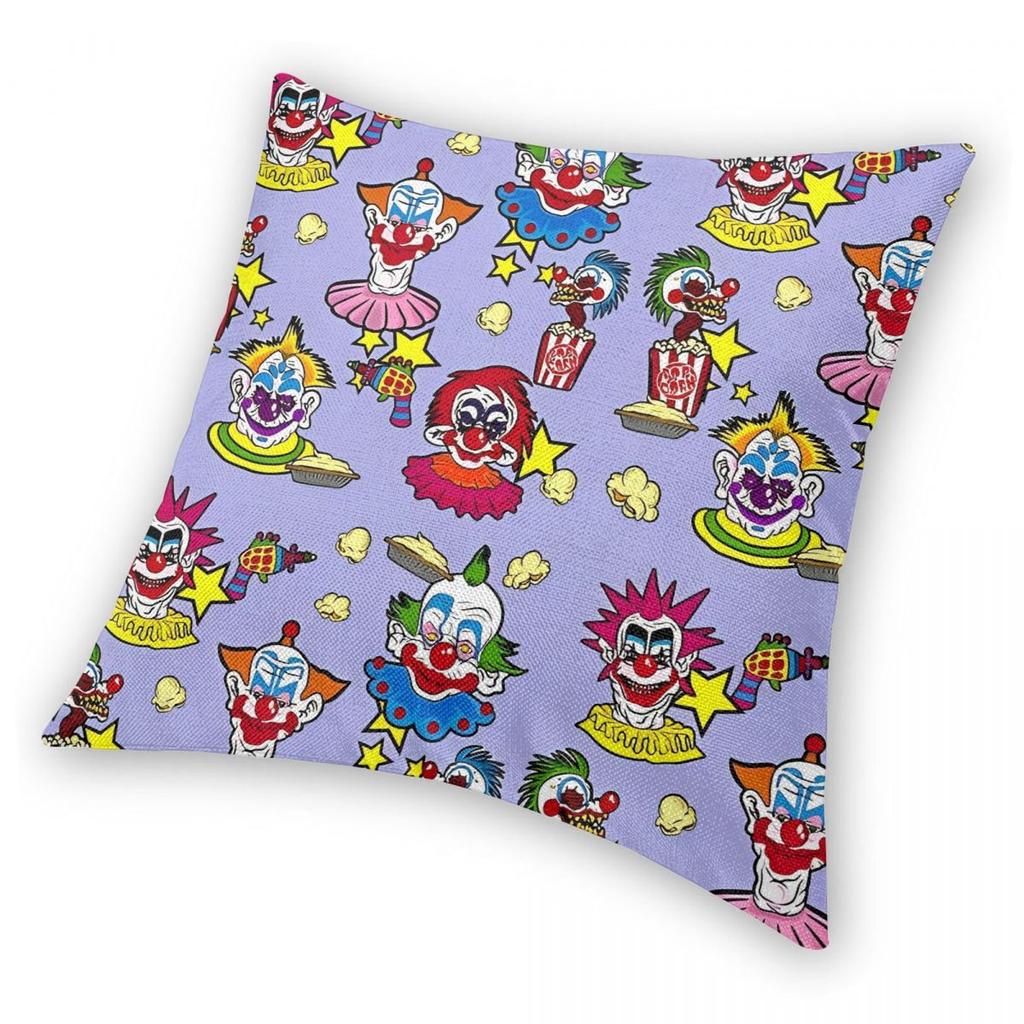 Killer Klowns From Outer Space Pillowcase Soft Polyester Cushion Cover Decorations Throw Pillow Case Cover Square 45X45cm