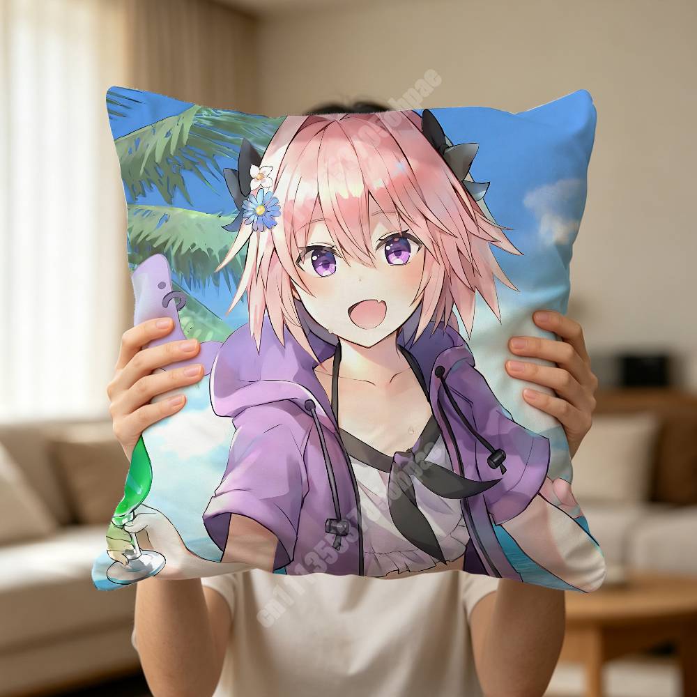 FFate Astolfo GGrand Order Pillow Cover Cushion Case Sofa Couch Modern Apartment Decor Family Furnishing