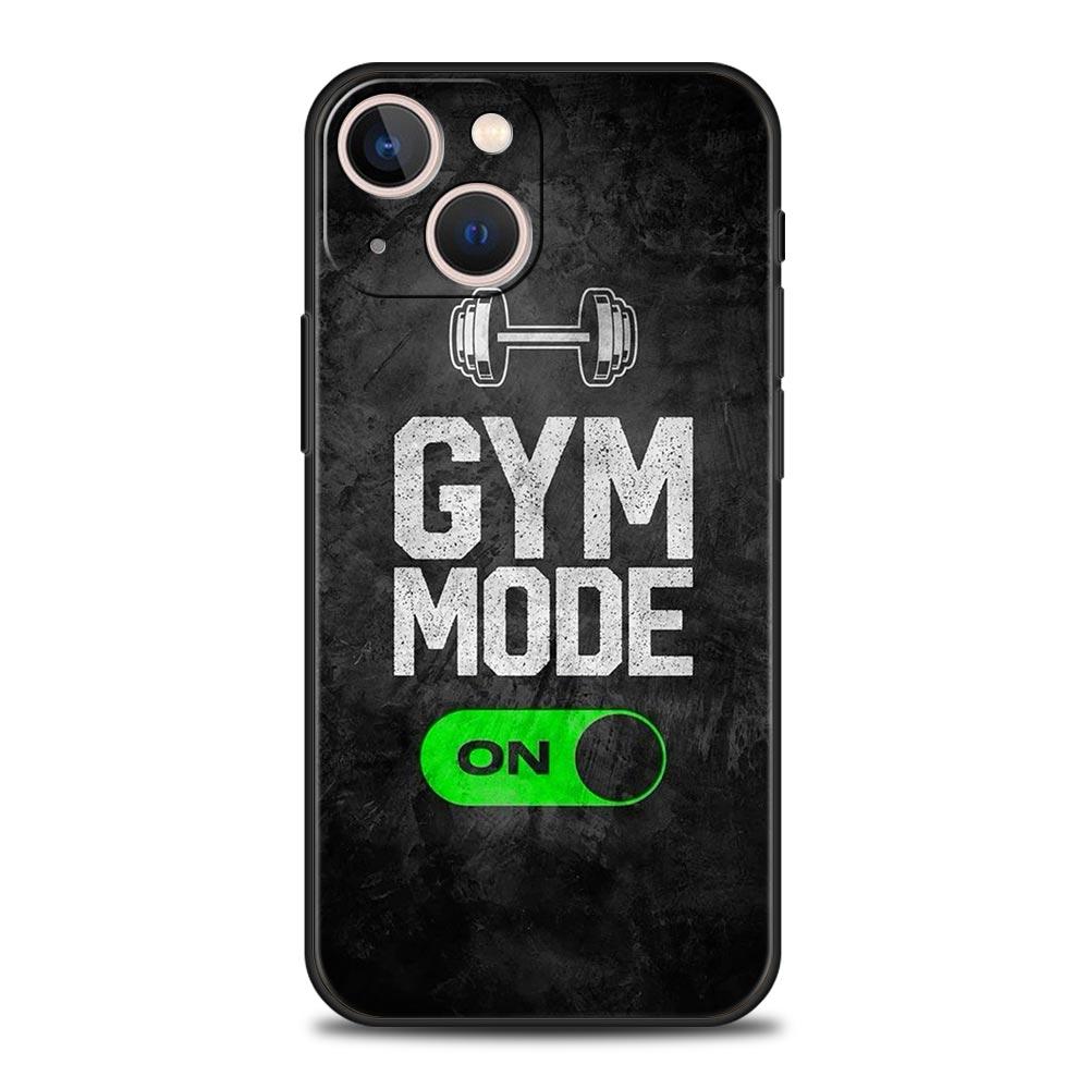 Phone Case For iPhone 16 15 14 13 12 11 Pro Max XS X XR SE 7 8 Plus Protective Shell Gym Fitness Bodybuilding iPhone 16e Cover