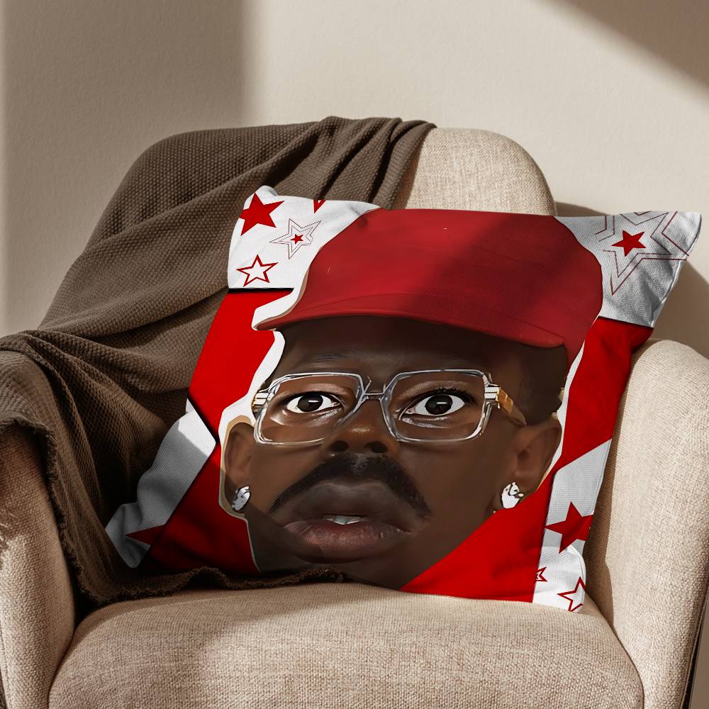 

Like Him TTyler the Creator Pillow Case Pillow Case Living Room Sofa Cushion Cover Suitable For Home Bedroom Room Decoration 30x30cm