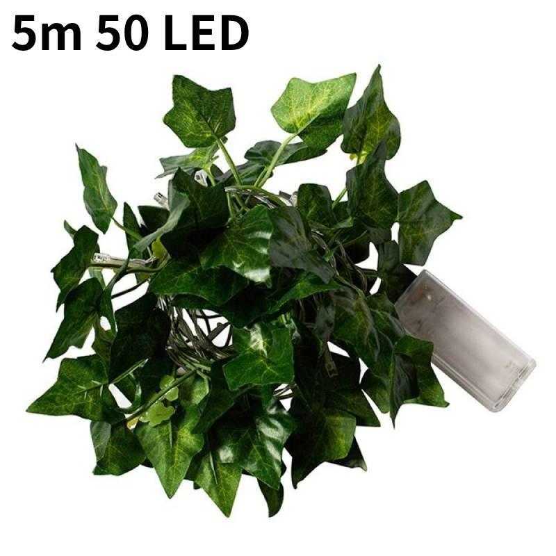 Vibrant Solar Powered Led Ivy String Lights With Lifelike Green Leaves For Cozy Outdoor Spaces