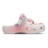 Crocs Classic clog Cat Leader Smart Playful Girly Heart Versatile and Comfortable Hole Shoes Unisex Pink and White