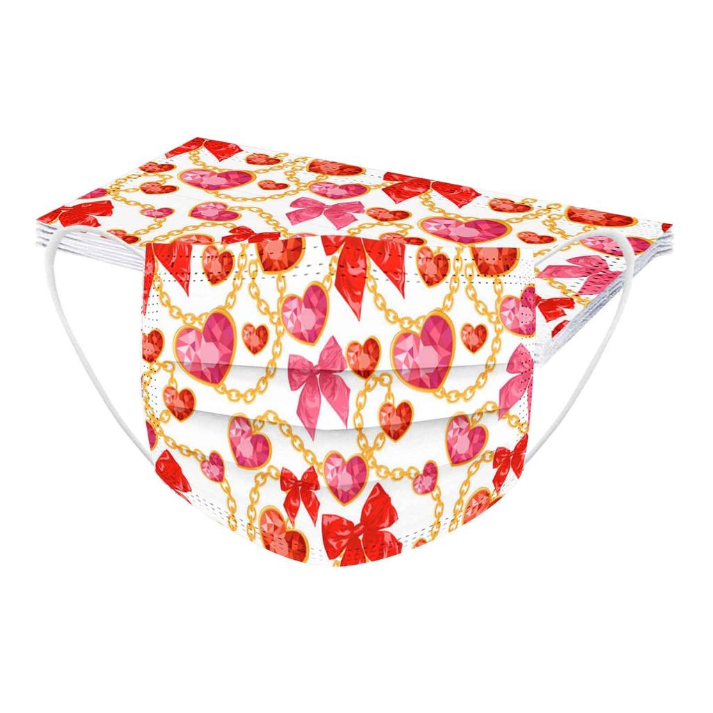 10pcs Disposable Face Masks For Men Or Women Also Suitable For Valentine's Day Gifts