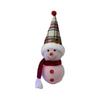 Christmas Snowman Decorations Indoor Holiday Decoration With LED Light Rustic Festive Doll For Home Office Bedroom Bookshelf