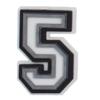 Zhibixing Soft Rubber Clog Accessories: 37 Styles of Black and White Letters & Numbers for Customizing Shoe Buckles and Flowers.